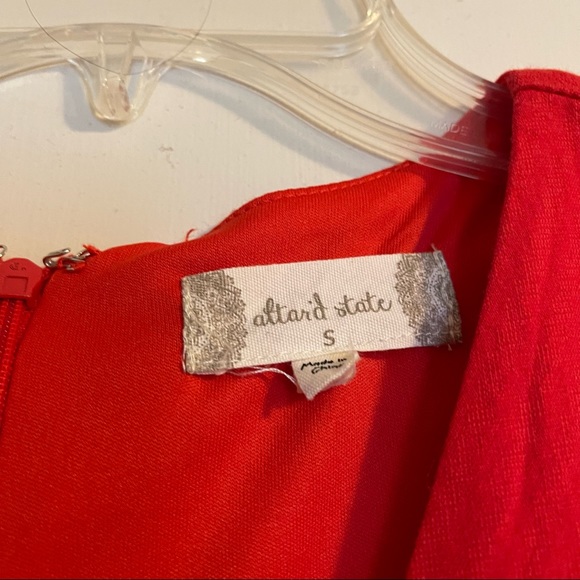 altar’d state red tie front romper - Picture 2 of 2